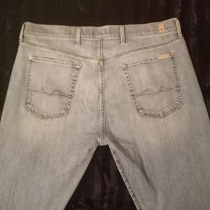 Mens 7 Jeans Stretch Distressed Size 40"X32" Great Condition